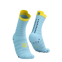 Pro Racing Socks V4.0 Ultralight Run High - Cashmere Blue/Yellow
