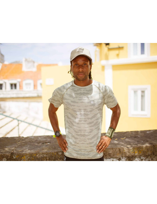 Training SS Tshirt Camo Stripe SLATE GREEN