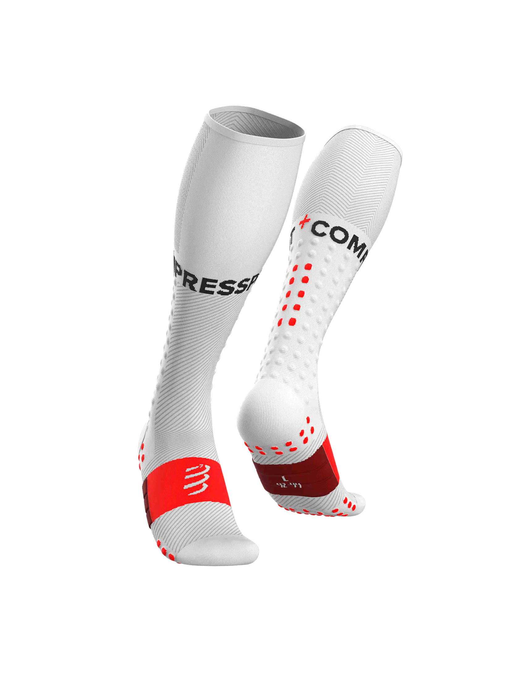 Chaussette compression sport blanche