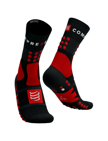 Hiking Socks - Black/Red/White