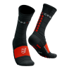 Pro Racing Socks Winter Run - Black/High Risk Red