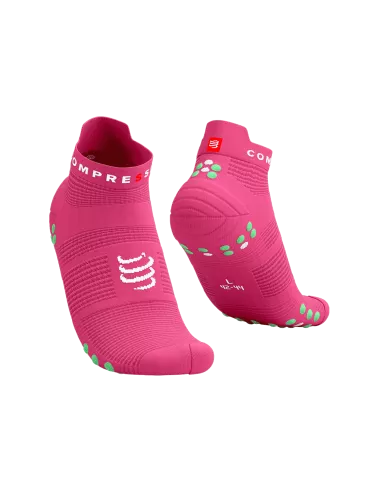 Pro Racing Socks v4.0 Run Low HOT PINK/SUMMER GREEN