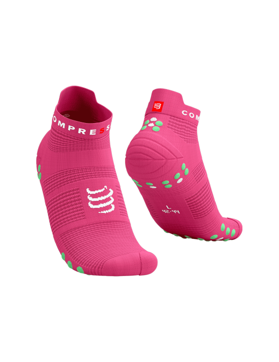 Pro Racing Socks v4.0 Run Low HOT PINK/SUMMER GREEN