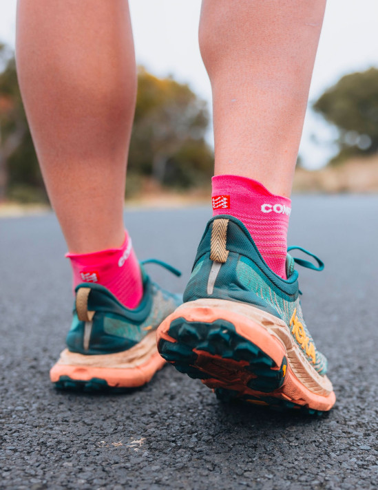 Pro Racing Socks v4.0 Run Low HOT PINK/SUMMER GREEN