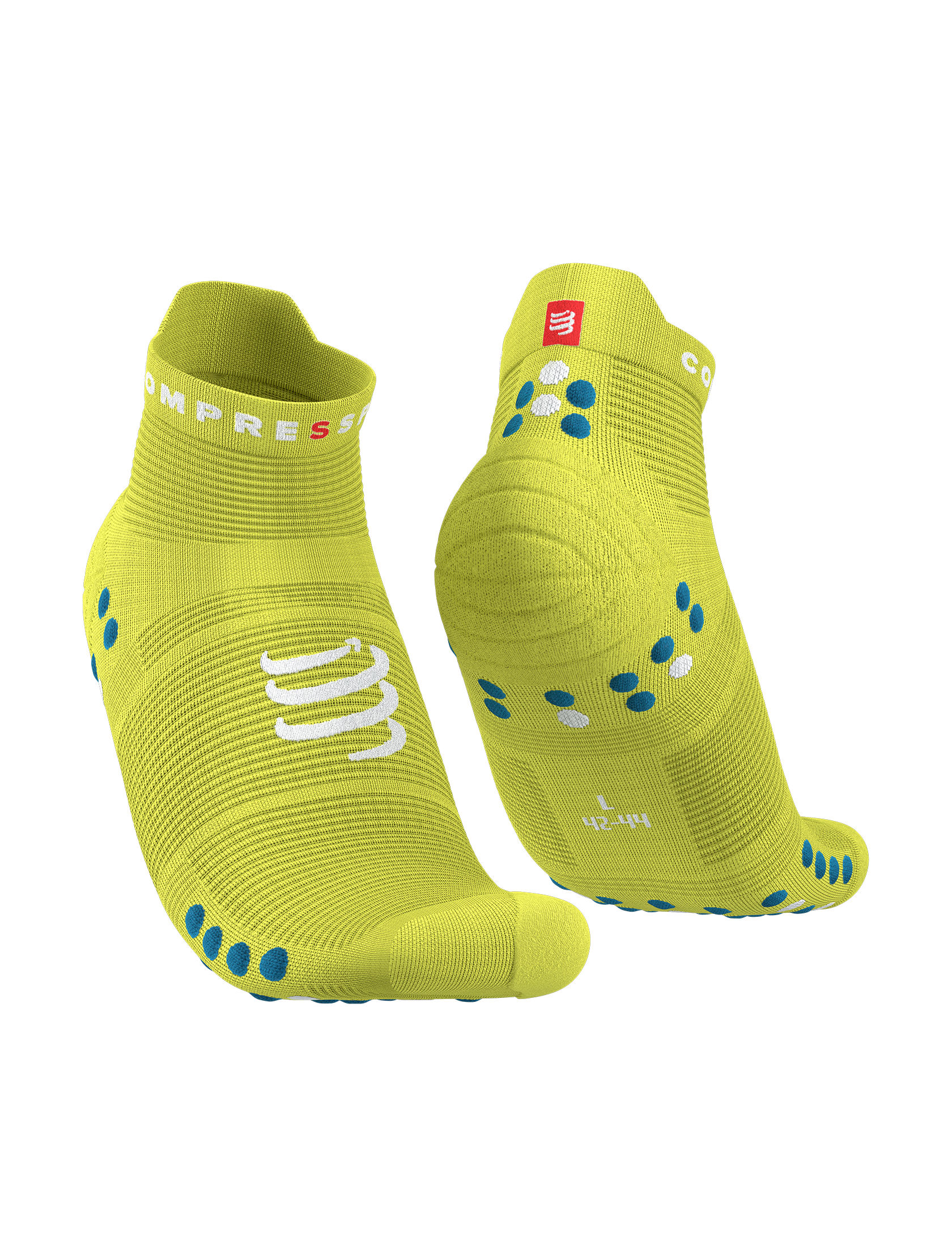 Pro Racing Socks v4.0 Run Low - Primerose/Fjord Blue