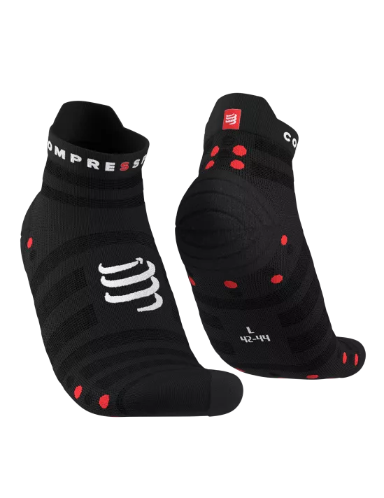 Pro Racing Socks v4.0 Ultralight Run Low - Black/Red