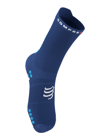 Pro Racing Socks v4.0 Run High - Sodalite/Fluo Blue