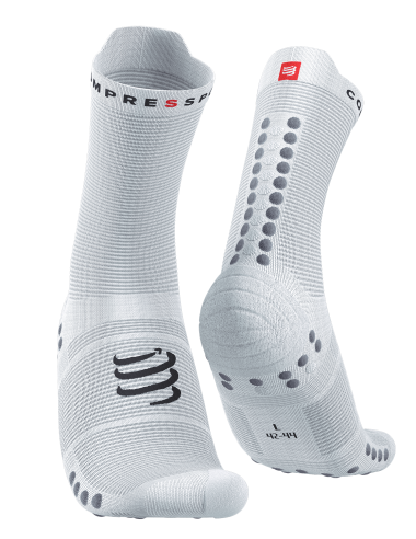 Pro Racing Socks v4.0 Run High - White/Alloy