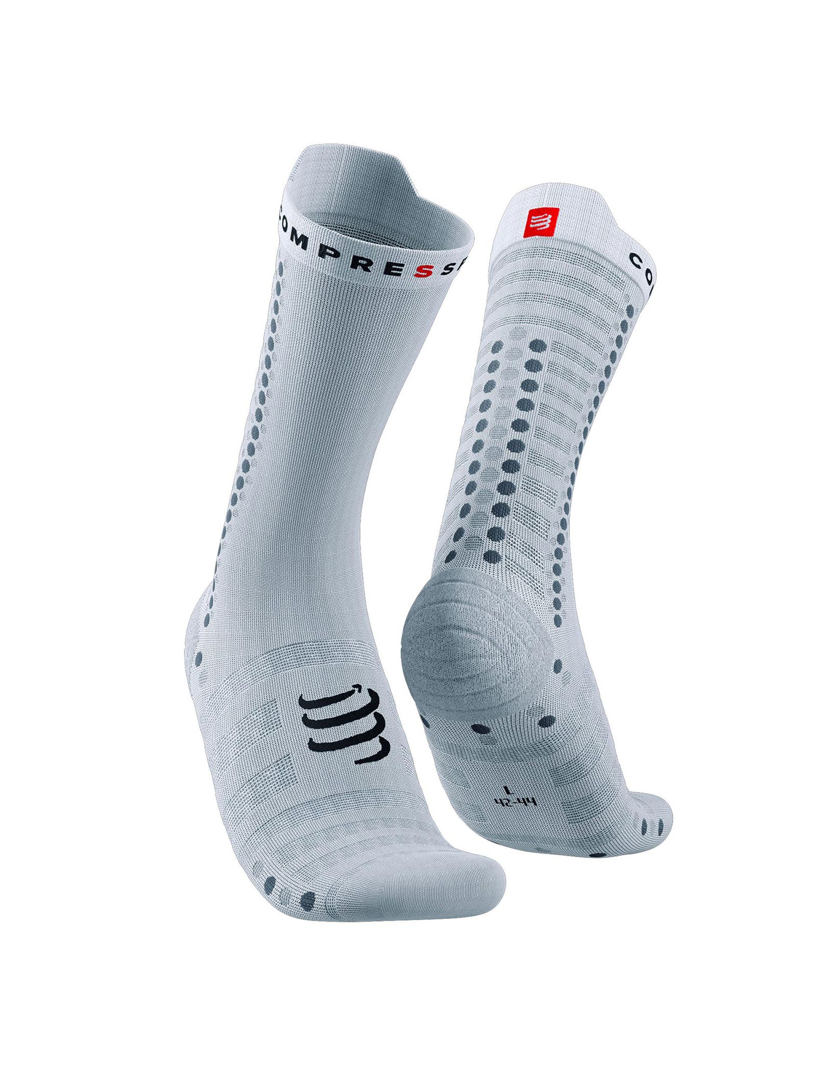 Pro Racing Socks v4.0 Ultralight Bike - White/Grey