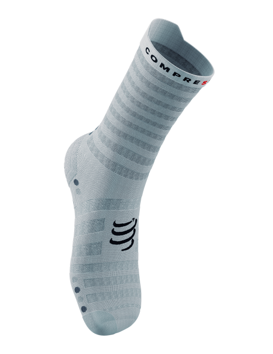 Pro Racing Socks v4.0 Ultralight Run High - White/Alloy