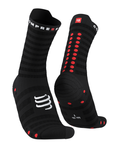 Pro Racing Socks v4.0 Ultralight Run High - Black/Red