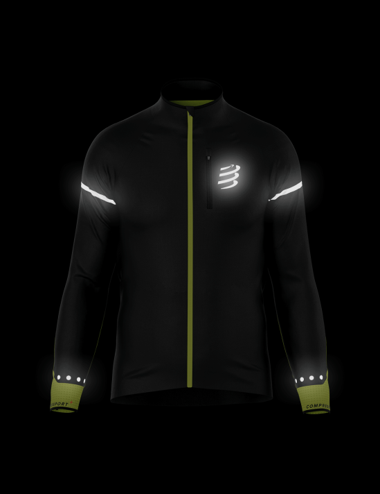 Hurricane Windproof Jacket Flash M - Black / Fluo Yellow