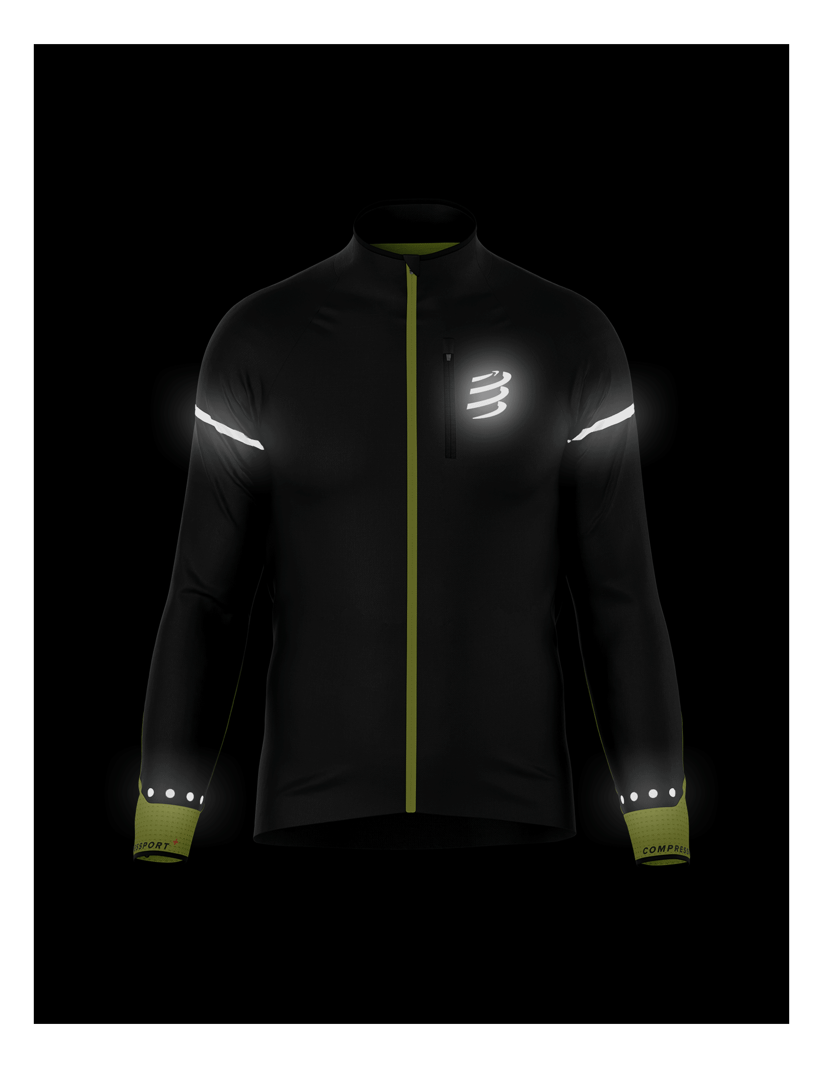Hurricane Windproof Jacket Flash M - Black / Fluo Yellow