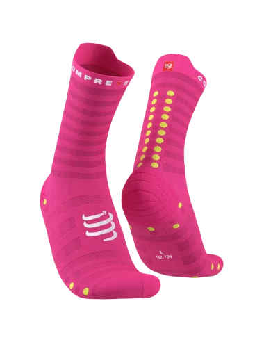 Pro Racing Socks v4.0 Ultralight Run High - Fluo Pink/Primerose