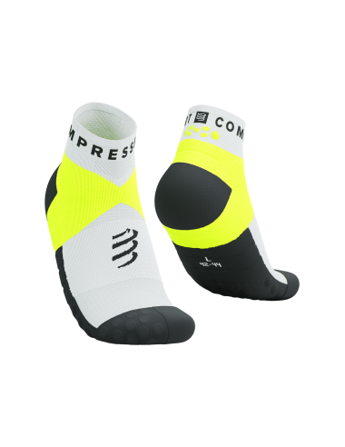 Ultra Trail Low Socks - White/Safe Yellow