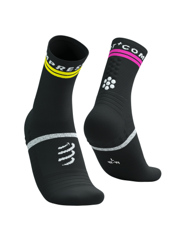 Pro Marathon Socks V2.0 - Black/Safe Yellow/Neo Pink