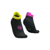 Pro Racing Socks v4.0 Ultralight Run Low - Black/Safe Yellow/Neo Pink