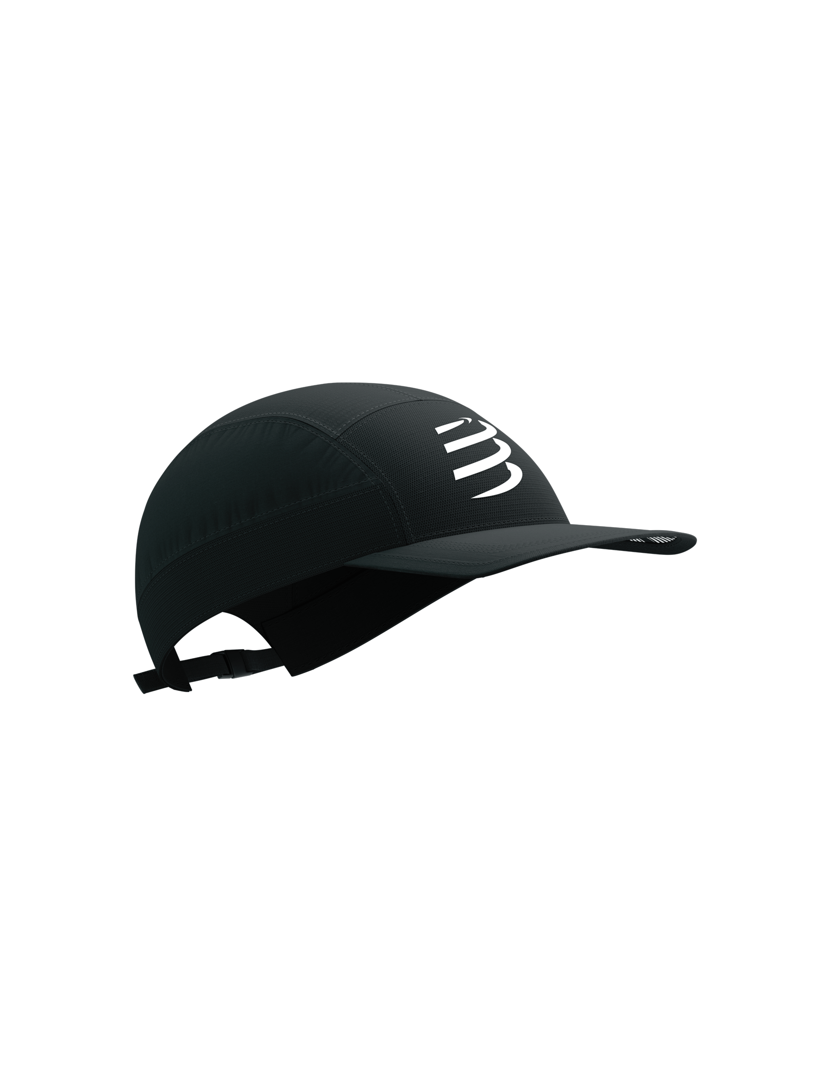 5 Panel Light Cap - Black