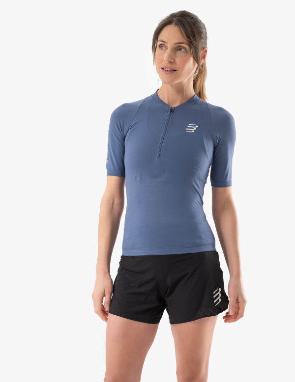 Trail Racing Postural SS Top W - Indigo