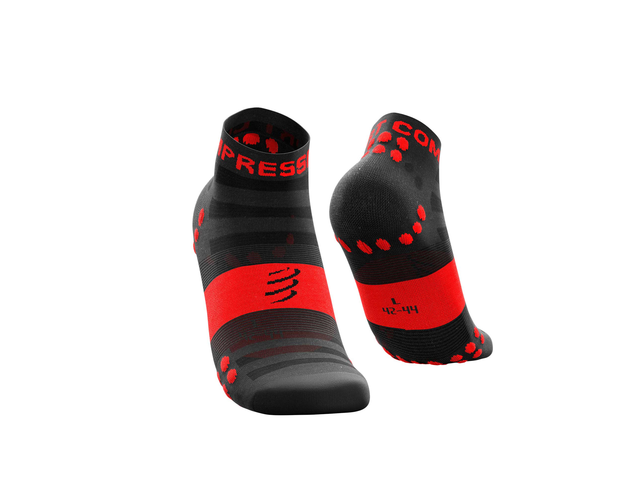 Compressport Unisex Pro Racing Trail Socks v3.0 Black Red Sports Running 