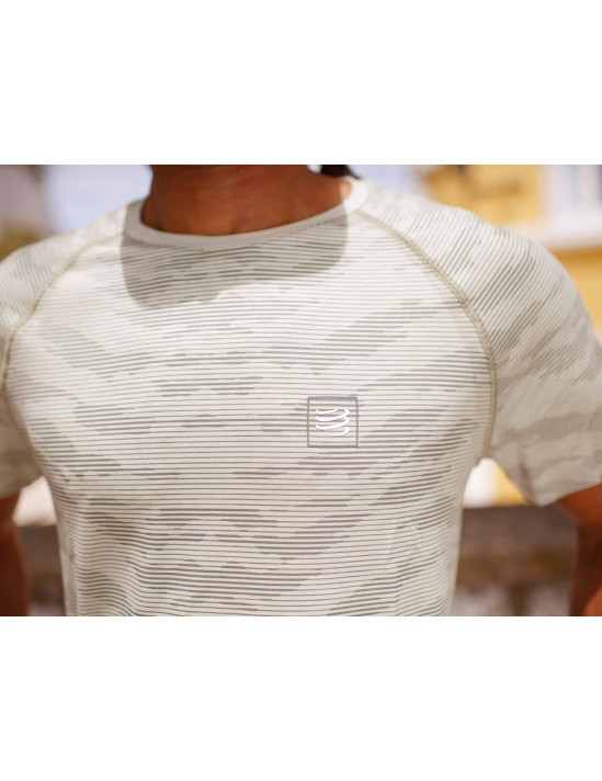 Training SS Tshirt Camo Stripe SLATE GREEN