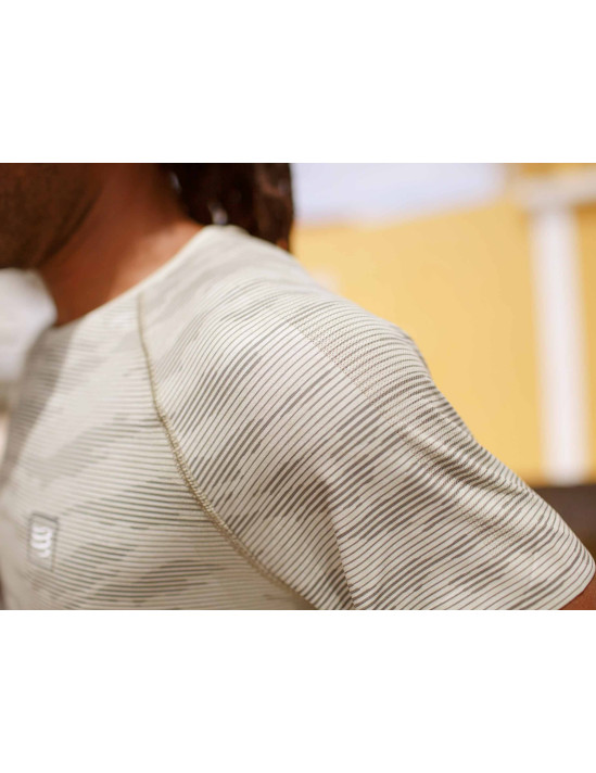 Training SS Tshirt Camo Stripe SLATE GREEN