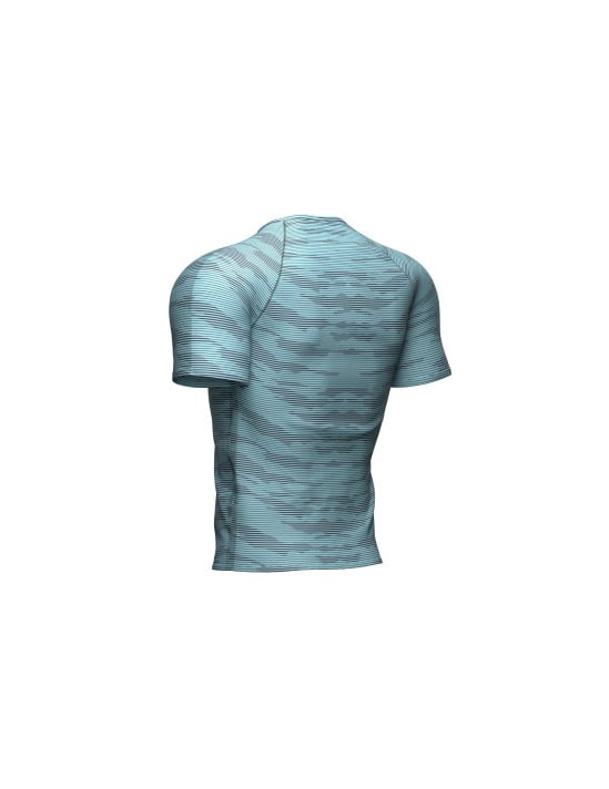 Training SS Tshirt Camo Stripe - Nile Blue