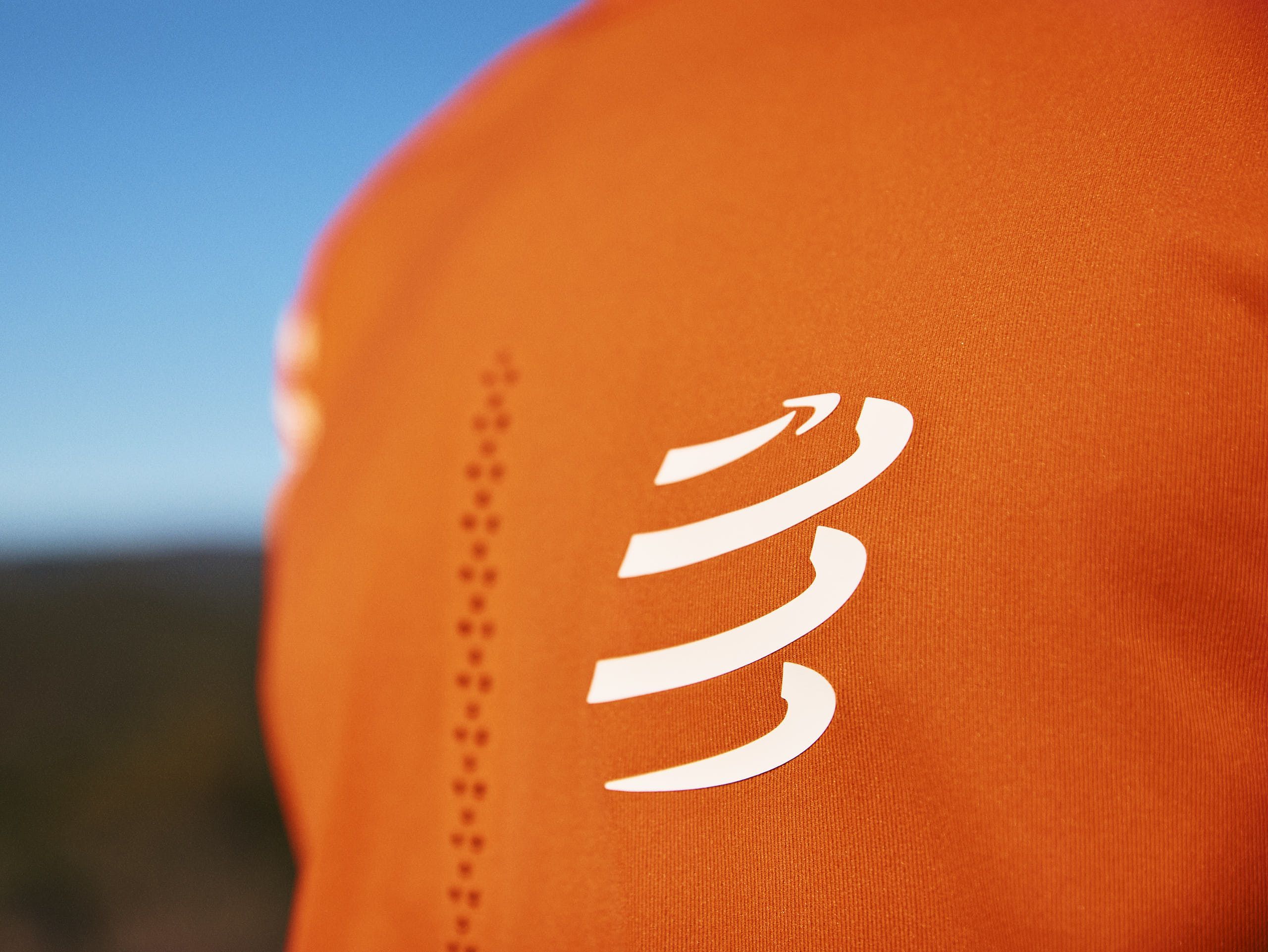 Performance SS Tshirt M - Orangeade/Fjord Blue