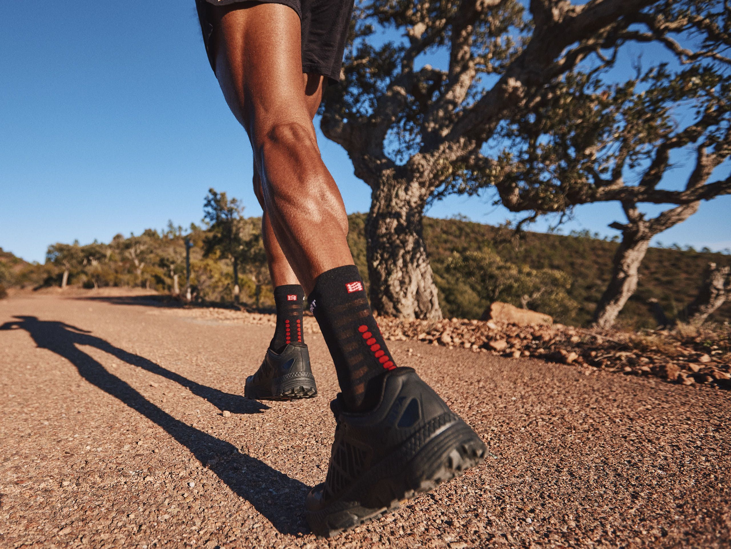 Pro Racing Socks v4.0 Trail - Black/Red