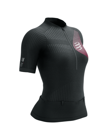 Trail Postural SS Top W BLACK/PERSIAN RED