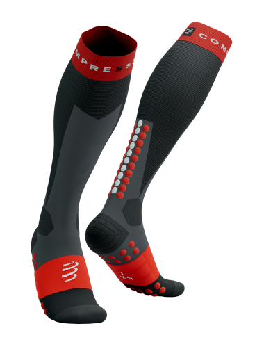 Ski Touring Full Socks - Black/Red