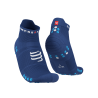 Pro Racing Socks v4.0 Run Low - Sodalite/Fluo Blue