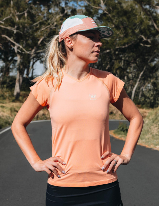 Training SS Tshirt W - Papaya punch