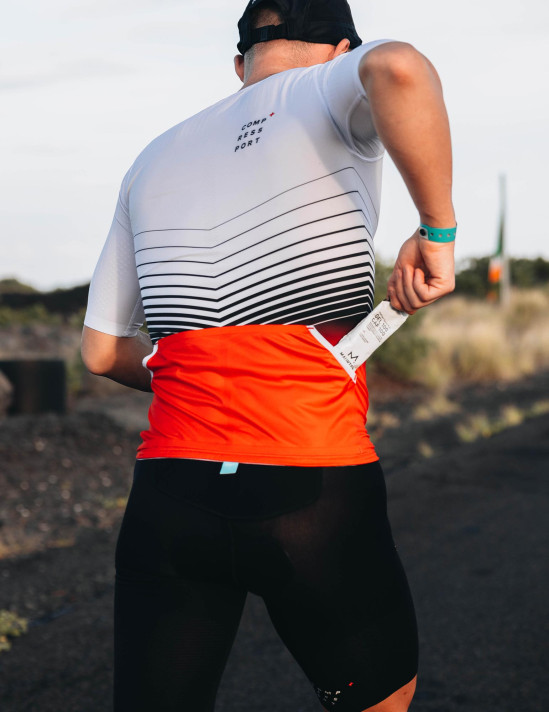 Tri Postural Aero SS Top M WHITE/RED