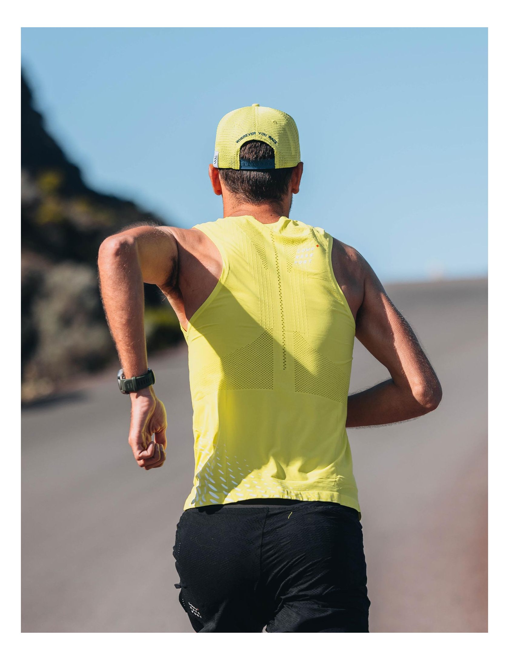 Pro Racing Singlet M EVENING PRIMROSE/WHITE