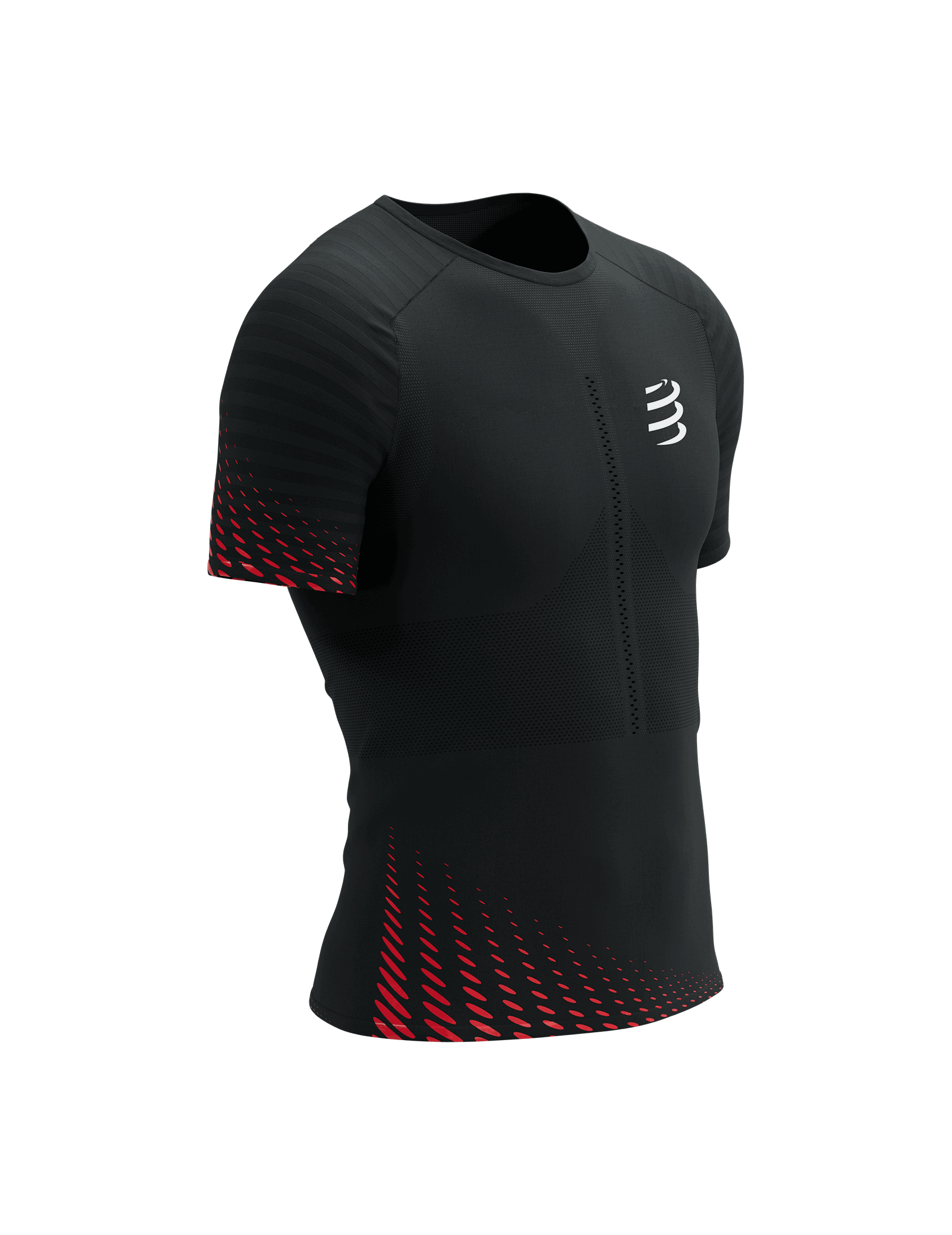 Racing SS Tshirt M BLACK/HIGH RISK RED