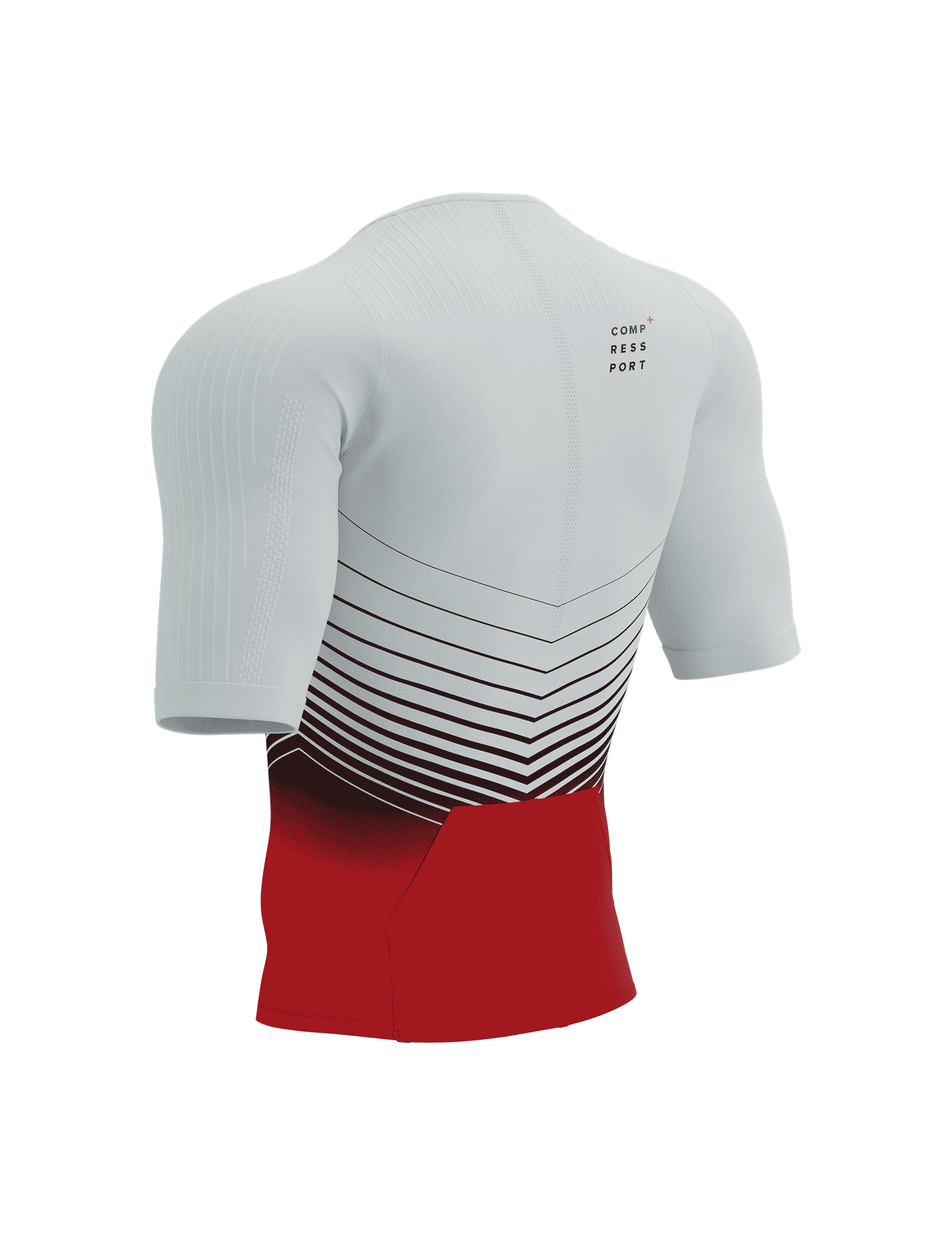 Tri Postural Aero SS Top M WHITE/RED