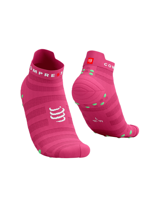 Pro Racing Socks v4.0 Ultralight Run Low HOT PINK/SUMMER GREEN