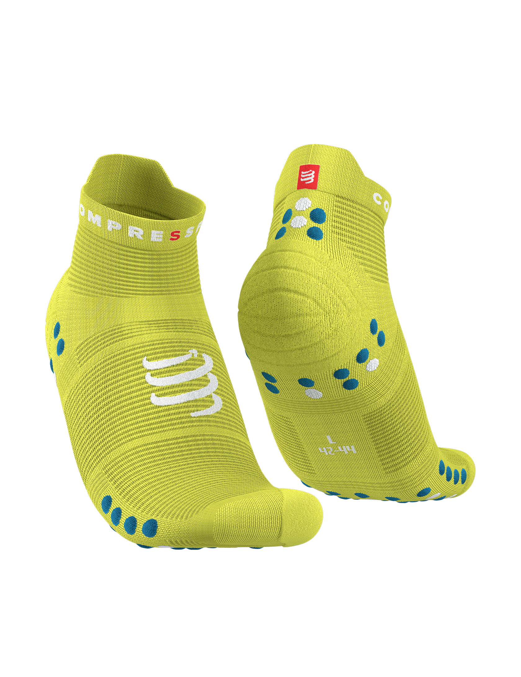 Pro Racing Socks v4.0 Run Low - Primerose/Fjord Blue