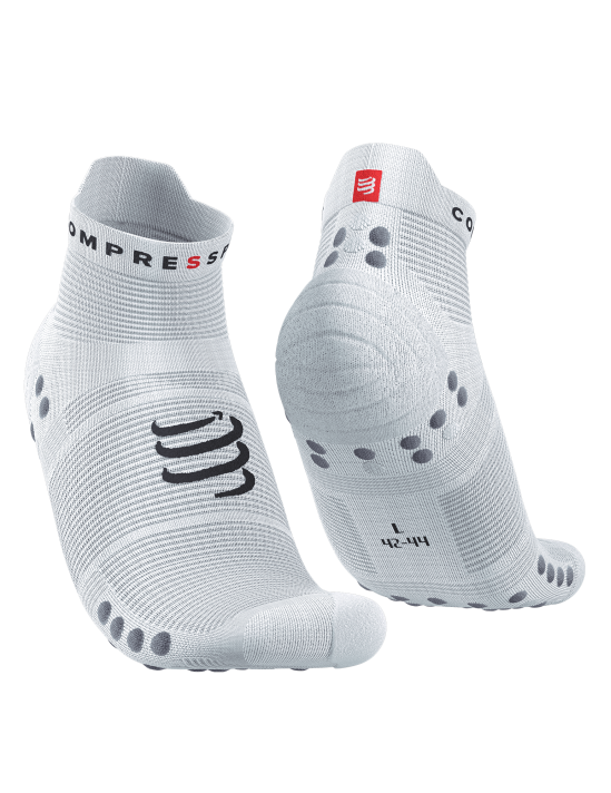 Pro Racing Socks v4.0 Run Low - White/Alloy