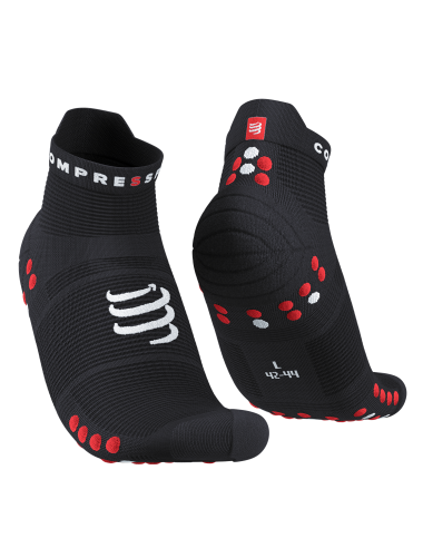 Pro Racing Socks v4.0 Run Low - Black/Red