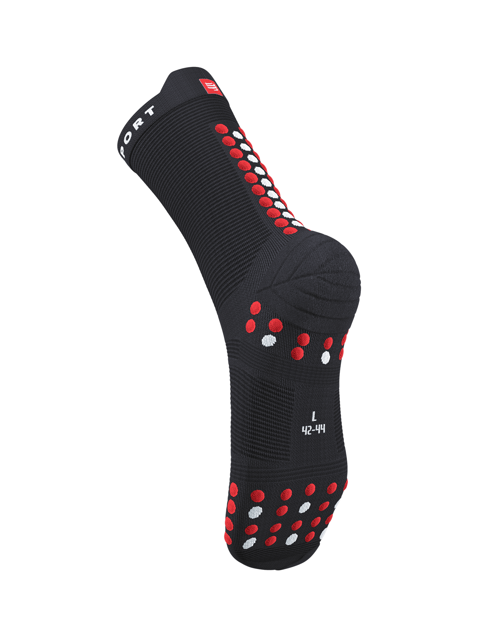 Pro Racing Socks v4.0 Run High - Black/Red