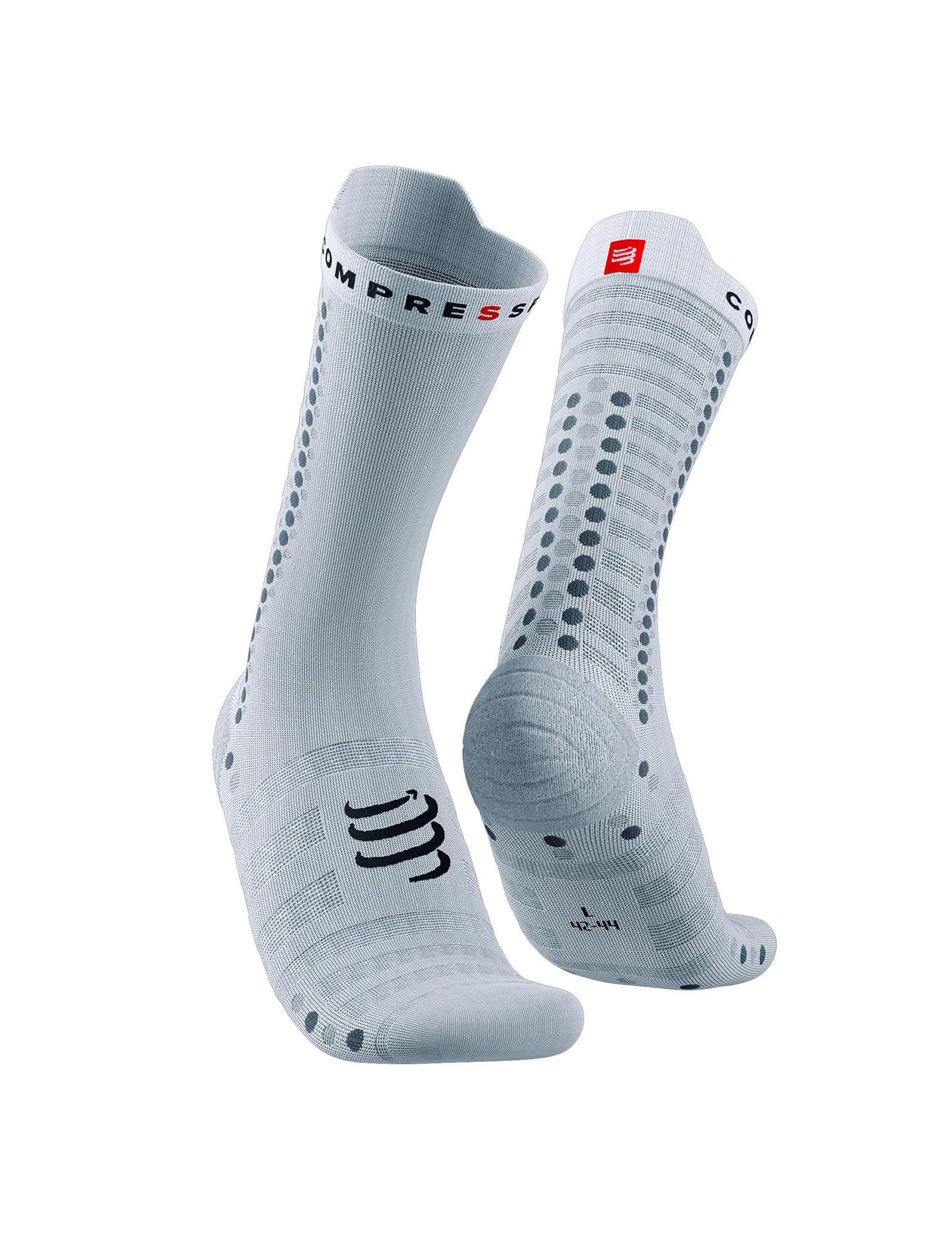 Pro Racing Socks v4.0 Ultralight Bike - White/Grey