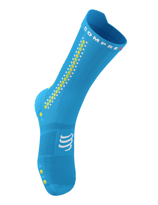 Pro Racing Socks v4.0 Bike - Fluo Blue/Primrose