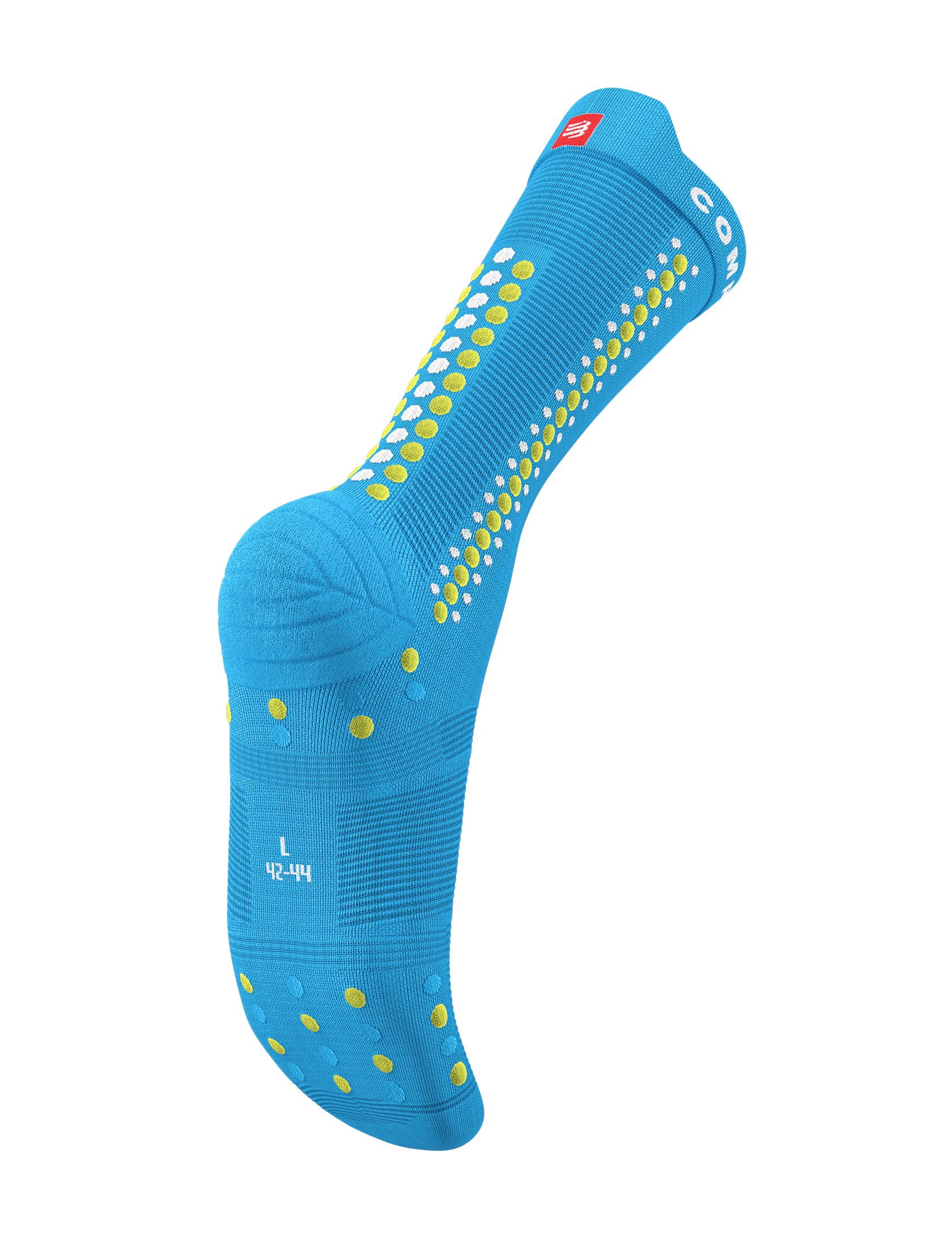 Pro Racing Socks v4.0 Bike - Fluo Blue/Primrose