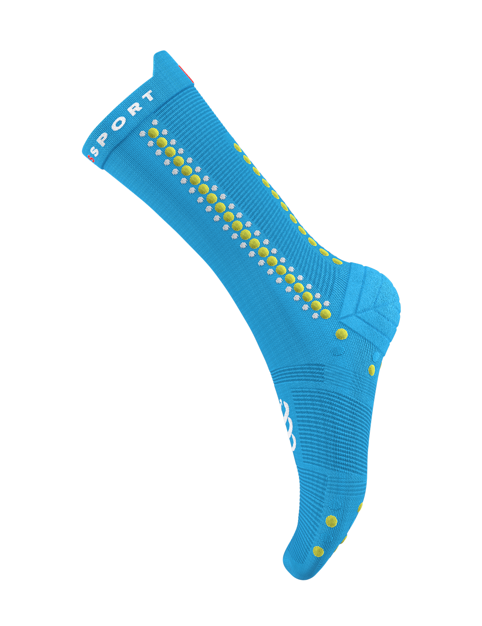 Pro Racing Socks v4.0 Bike - Fluo Blue/Primrose