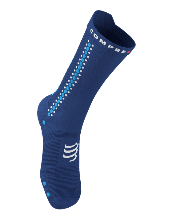 Pro Racing Socks v4.0 Bike - Sodalite/Fluo Blue