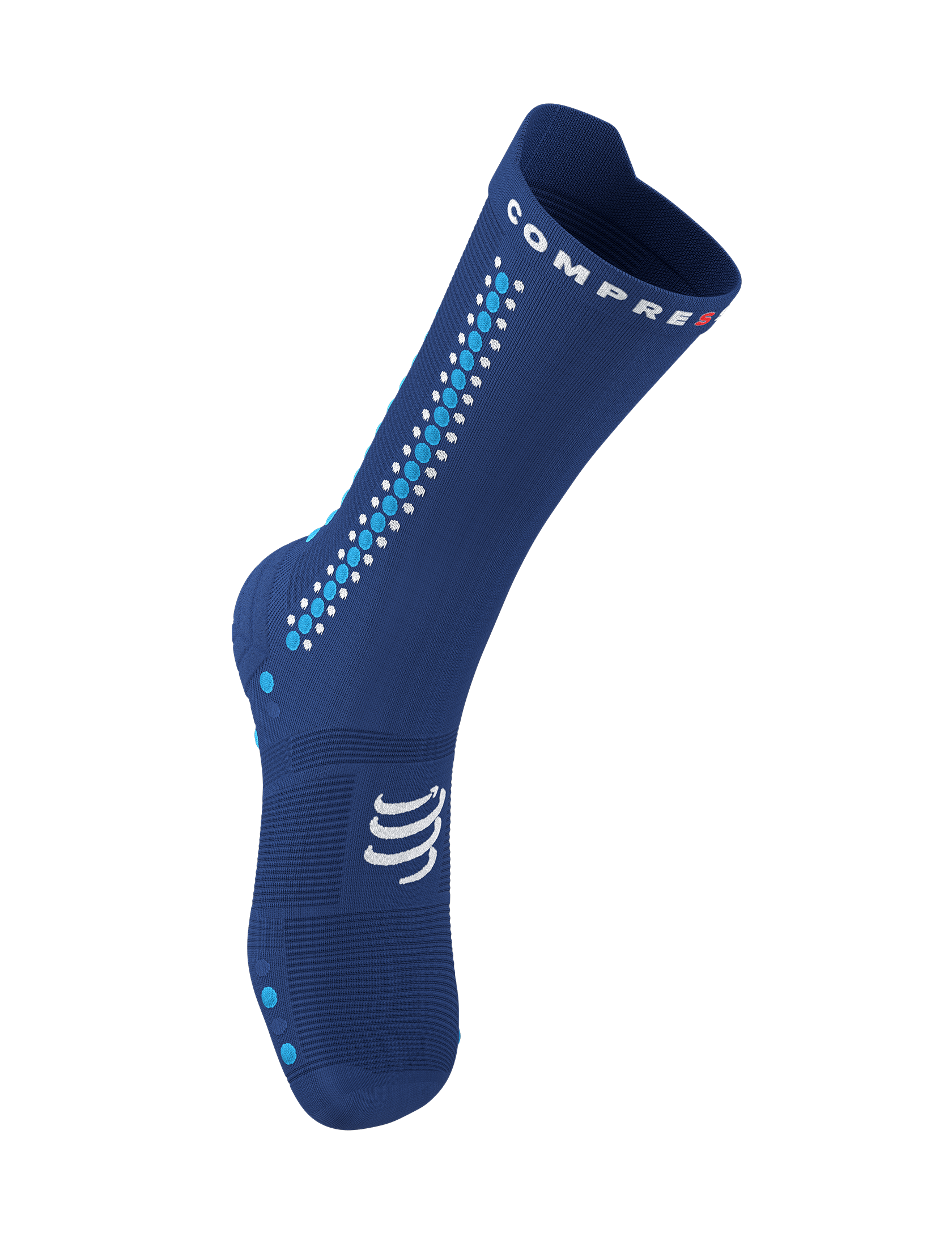 Pro Racing Socks v4.0 Bike - Sodalite/Fluo Blue