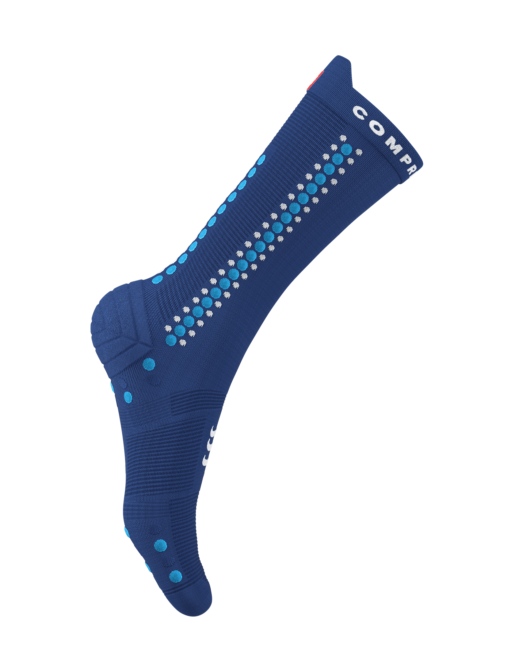 Pro Racing Socks v4.0 Bike - Sodalite/Fluo Blue