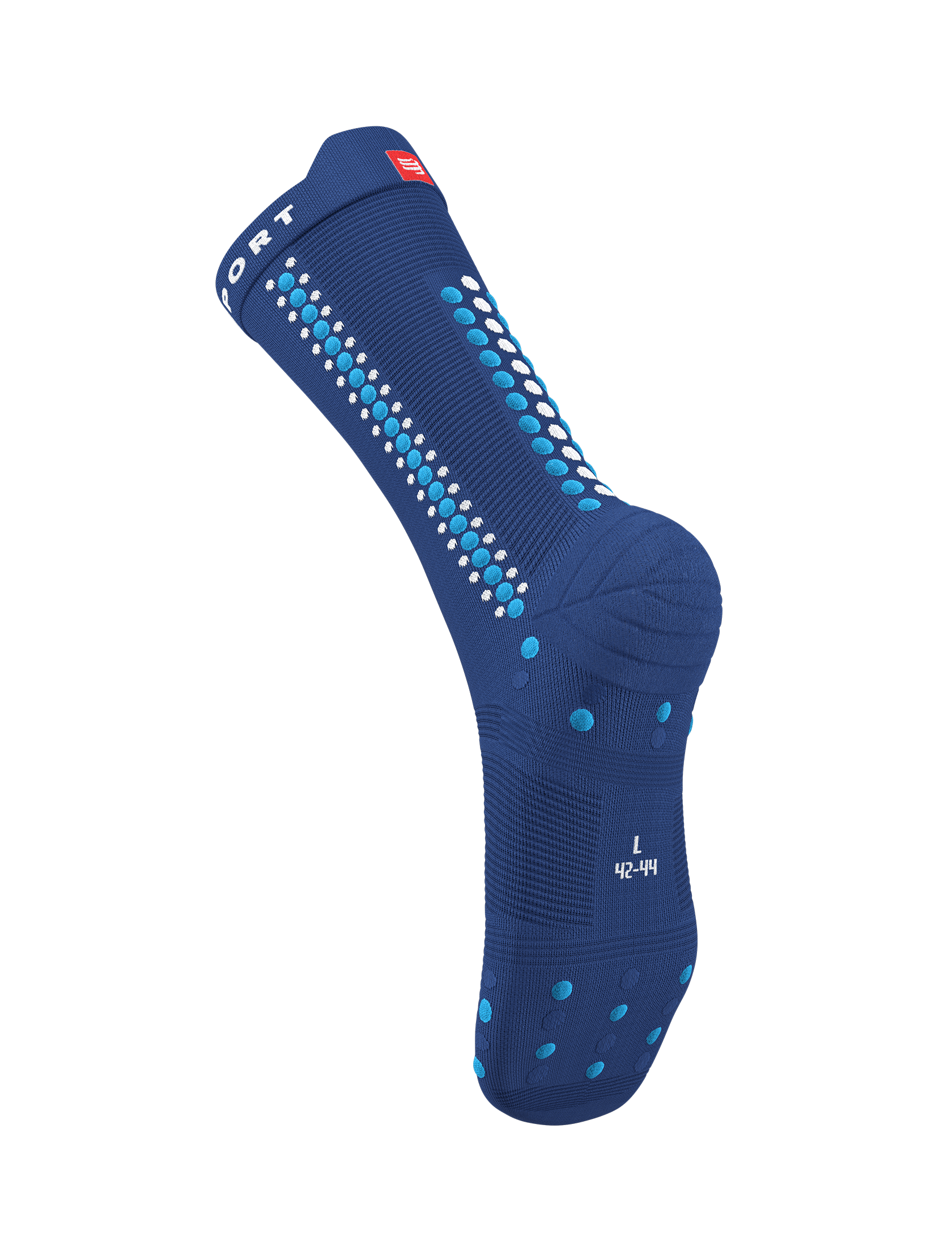 Pro Racing Socks v4.0 Bike - Sodalite/Fluo Blue